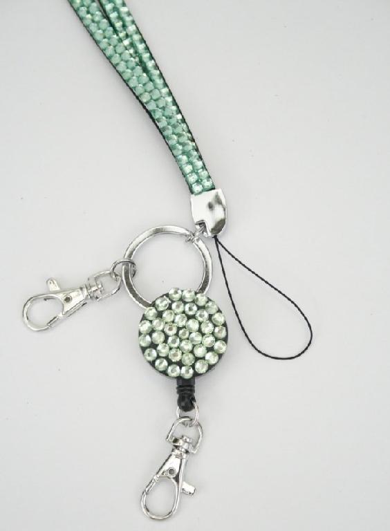 Rhinestone Lanyards with Badge Reel Rhinestone Lanyards with Badge Reel