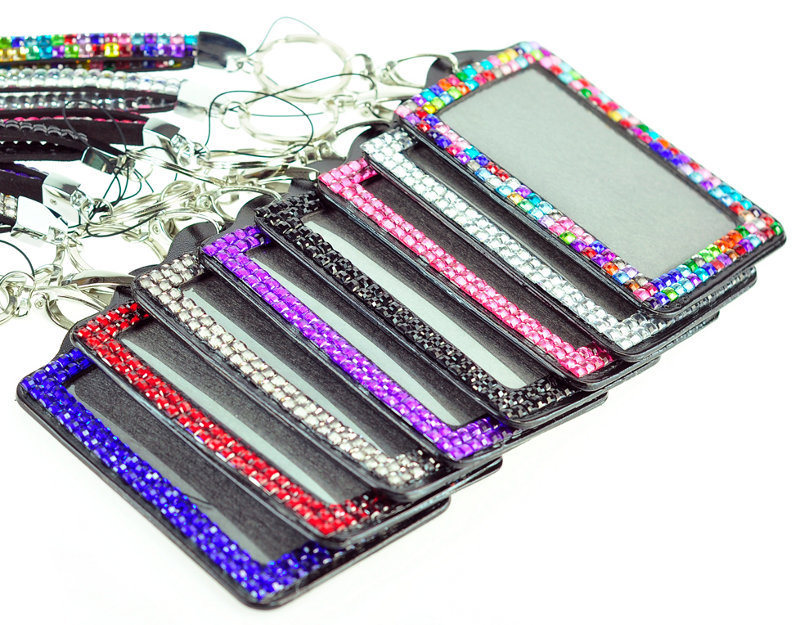 Rhinestone ID Holder Lanyards Rhinestone ID Holder Lanyards