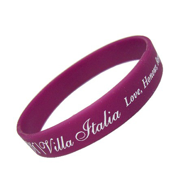 Concave With Color Filling Silicone Bracelet Concave With Color Filling Silicone Bracelet