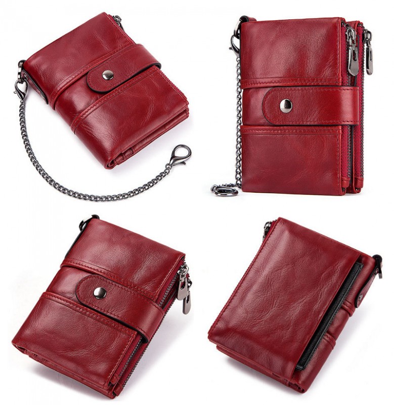 RFID Blocking Top Cowhide Leather Wallet For Men RFID Blocking Top Cowhide Leather Wallet For Men