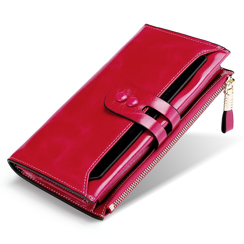 Women's RFID Leather Wallet (Wine Red) Women's RFID Leather Wallet (Wine Red)