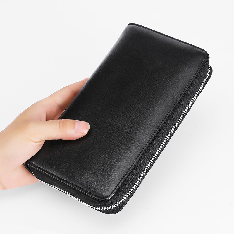 Classic RFID Blocking Genuine Cowhide Leather Wallet Classic RFID Blocking Genuine Cowhide Leather Wallet