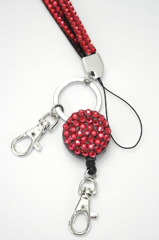 Rhinestone Lanyards with Badge Reel Rhinestone Lanyards with Badge Reel
