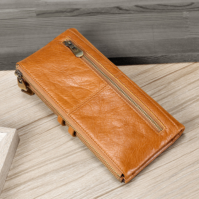 Genuine Cowhide Leather Wallet For Women, RFID Blocking Genuine Cowhide Leather Wallet For Women, RFID Blocking