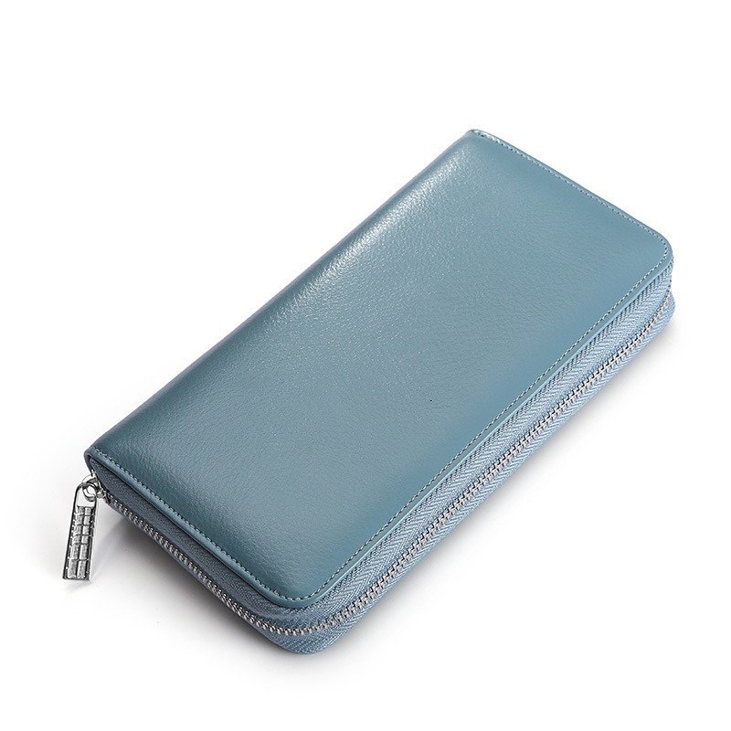 Sky Blue RFID Leather Wallet Sky Blue RFID Leather Wallet